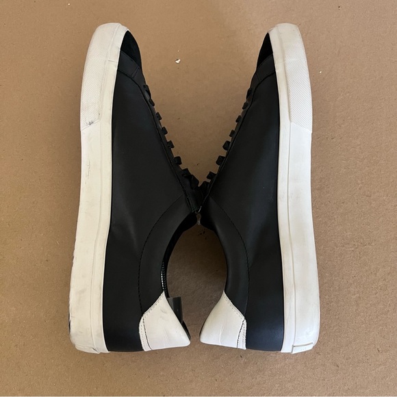 VINCE Men's Leather Low Top Contrast Seanker - Picture 5 of 8